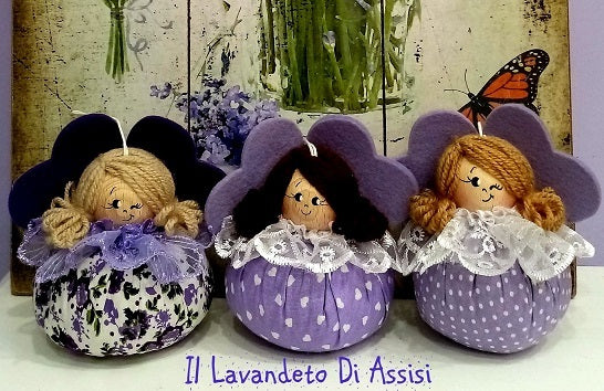 Angelo per bomboniere, bomboniere a forma di angelo, regalare un angelo, angelo da regalare, sacchetti lavanda a forma di angelo