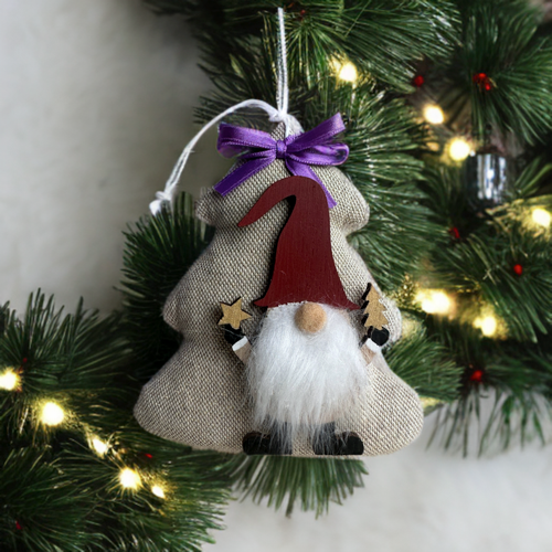 Albero di Natale, albero di Natale da appendere, decorazioni per albero di Natale, decorazione con gnomo, decorazione con elfo, decorazioni natalizia per la casa, idea regalo originale. Idea regalo con lavanda, regali di Natale originali
