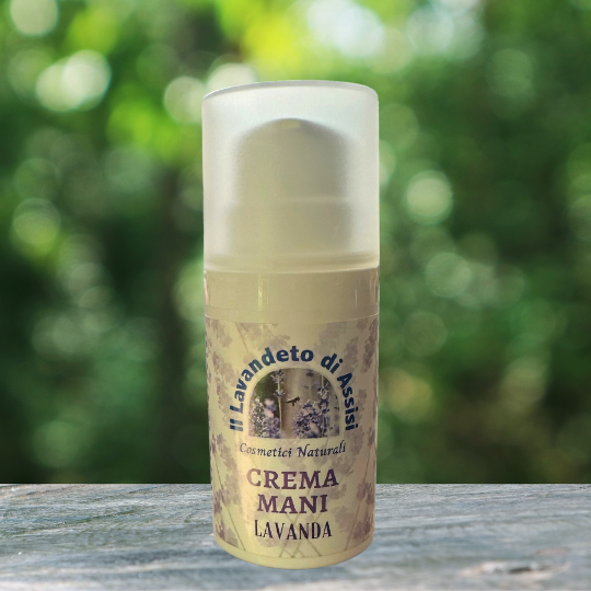 crema mani alla lavanda cosmetico naturale nutriente per la cura delle mani