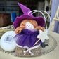 Fatina con lavanda e bacchetta magica, decorazione natalizia profumata e idea regalo artigianale