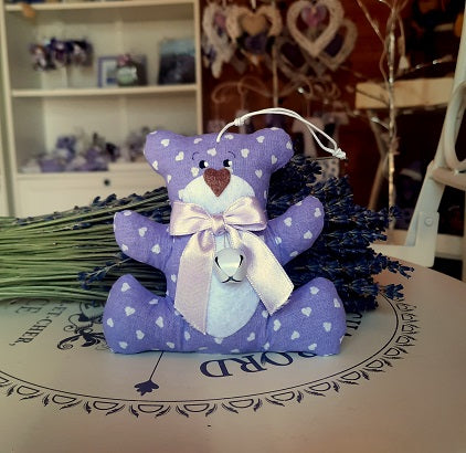Orsetto con lavanda. idea bomboniera bambini