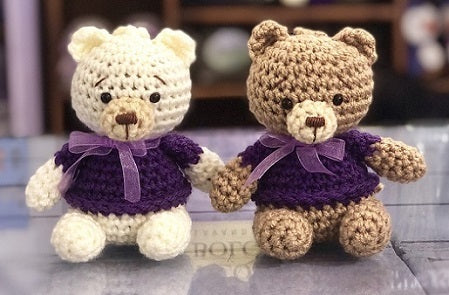 The room smells like crochet bear lavender